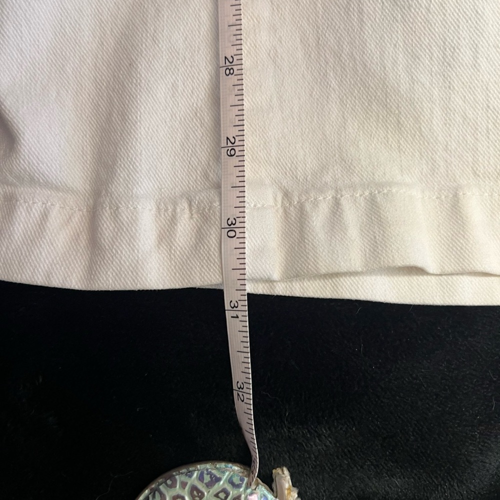 7 For All Mankind Georgia High rise Flare White Jeans-SZ 23-EUC - Picture 10 of 15